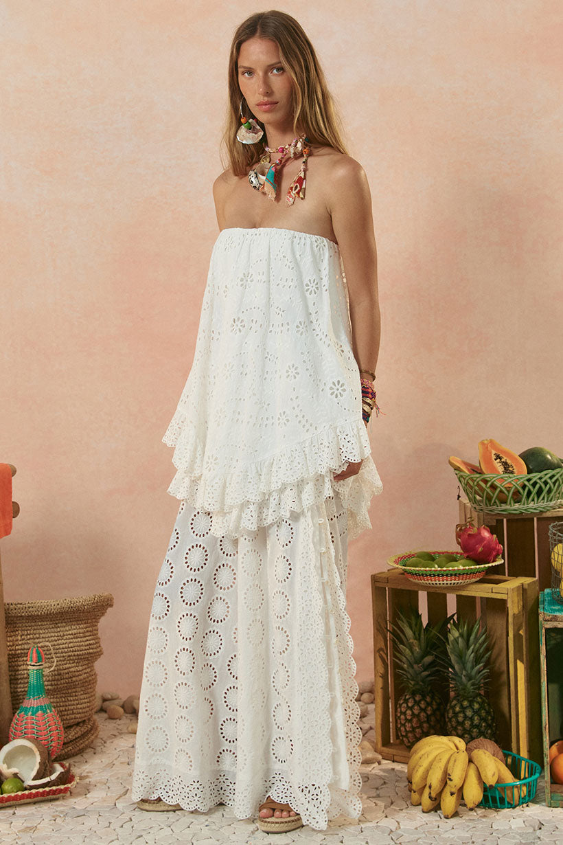 Yaya Lace Scarf Mini Dress